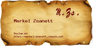 Merkel Zsanett névjegykártya